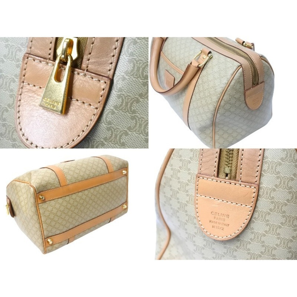 Celine Beige Bag Boston Tan Macadam Leather - Picture 6 of 9